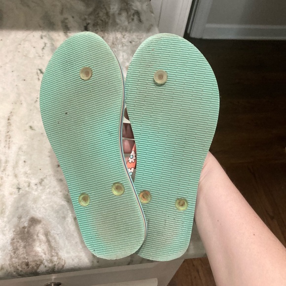 Vera Bradley Teal Paisley Print Flip Flops 6.5 - Picture 6 of 6